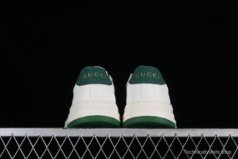 Gucci Chunky B Screener GG Sneakers Retro Style with Classic GG Canvas and Leather Trim - 9Y9209666
