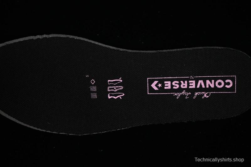 Converse Chuck 70s Low-Top Casual Sneakers with Black-Pink Chain Design - A09542C