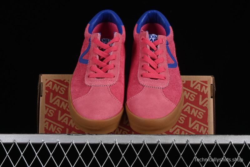 Vans Vault Og Sport Low Retro Suede Canvas Vulcanized Shoes in Dragon Fruit - VN000CQRCHL