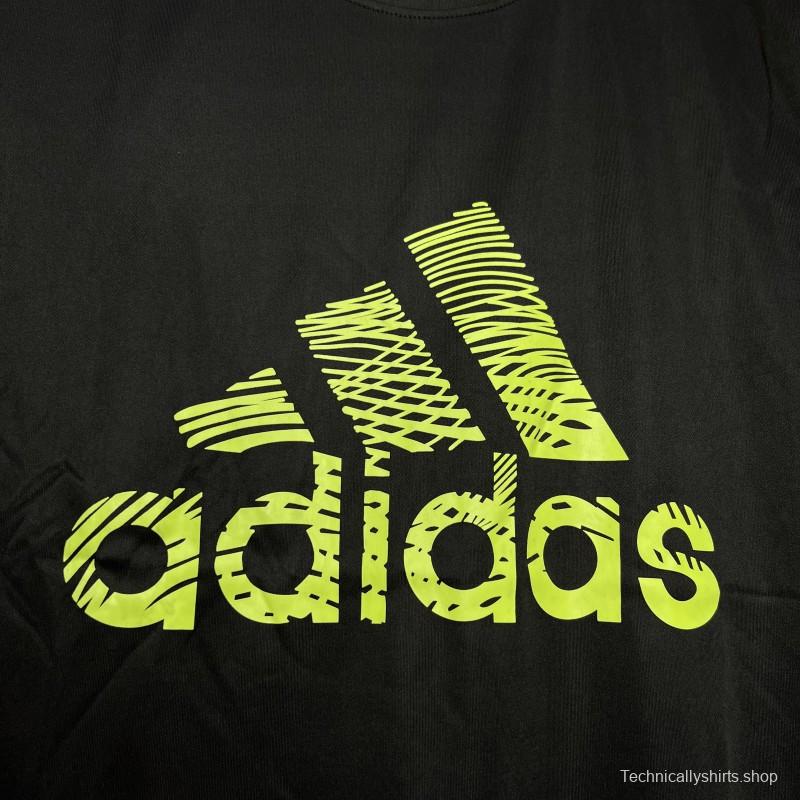 2024 Adidas Black Cotton T-shirt #1033