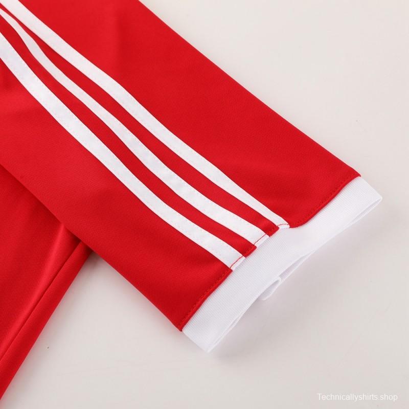 24/25 Adidas Original Red Short Sleeve Jersey+Shorts