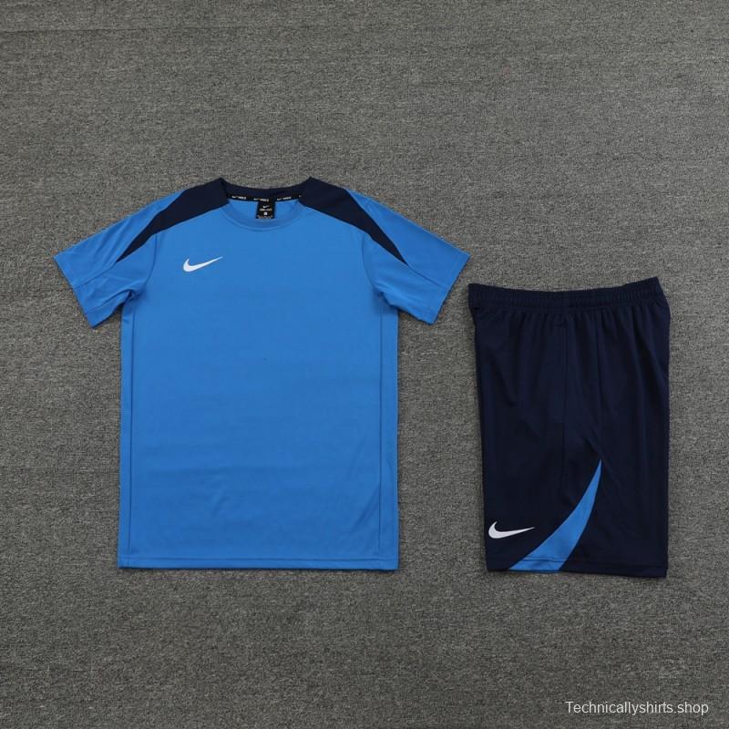 24/25 Nike Blue/Black Short Sleeve Jersey+Shorts