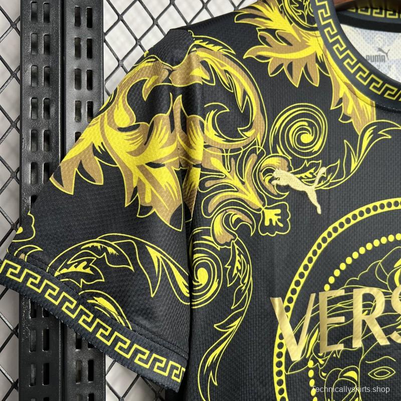 2024 Italy x Versace Gold/Black Special Jersey