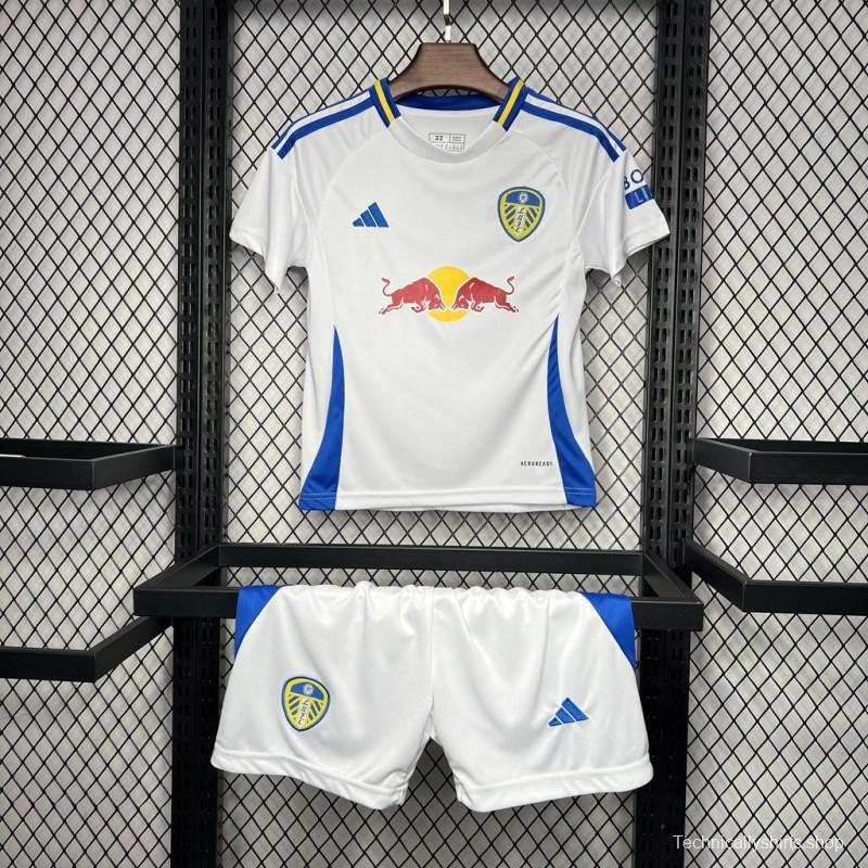 24/25 Kids Leeds United Away White Jersey