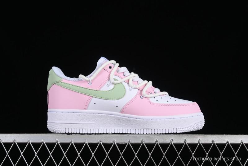 Nike Air Force 1 '07 Low Casual Sneakers with Dreamy Butterfly & Pastel Macaron Colorway - VV1998-013