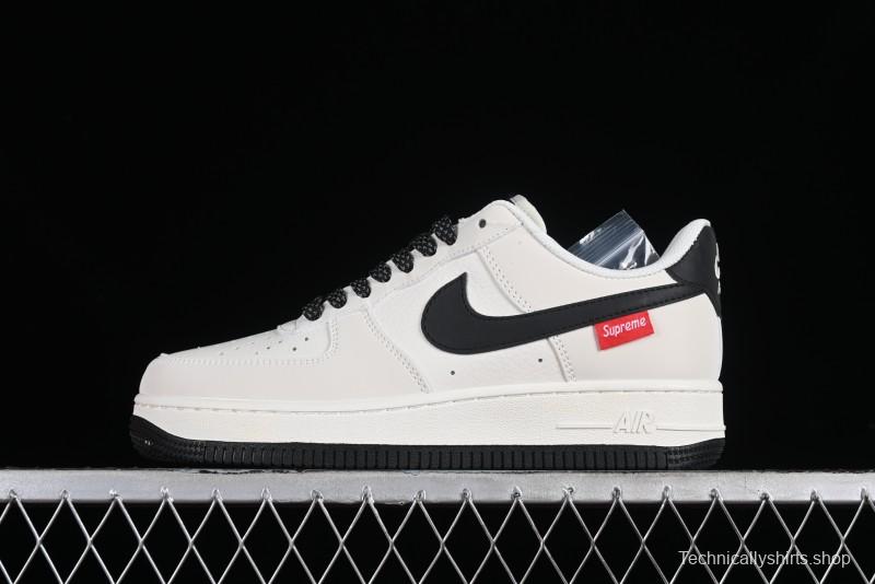 Supreme x Nike Air Force 1 '07 Low Casual Skate Shoes with Zoom Air Cushion - HD1968-009