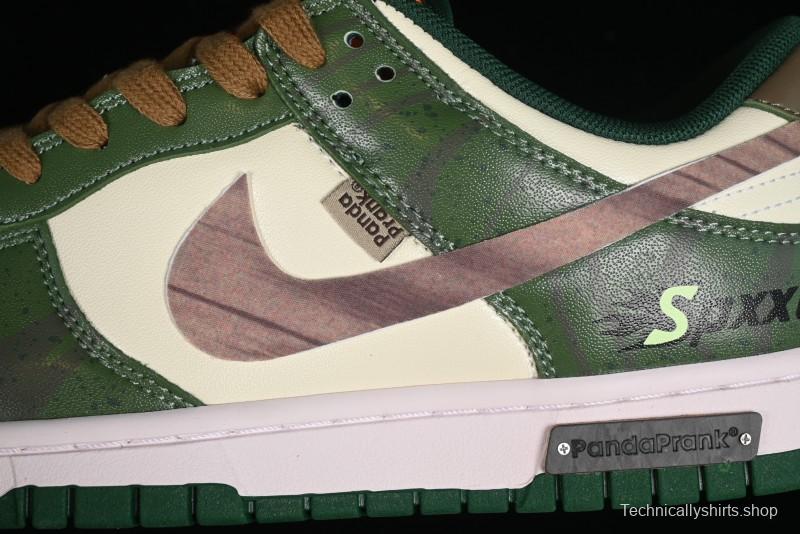 Nike Dunk Low Panda Prank Street Racing Lightyear Distressed SB Strap Low-Top Casual Sneakers - DD1391-300