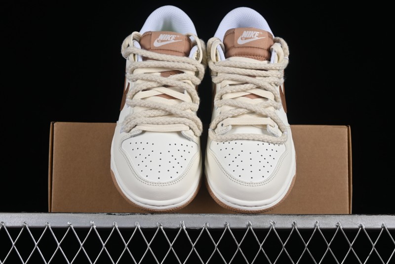 Nike Dunk Low Next Nature "Hemp" Mischievous Doll Soy Milk Bear Maillard Simple and Versatile SB Lace-Up Low-Top Casual Sneakers - DD1873-200