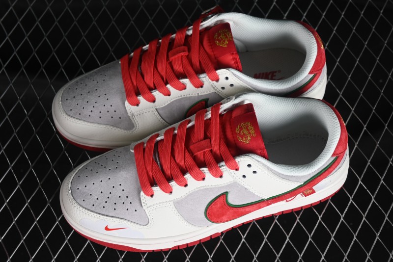Nike SB Dunk Low Chinese New Year Limited Edition - Lucky Red Anniversary Custom Low-Top Casual Sneakers - CR8033-506