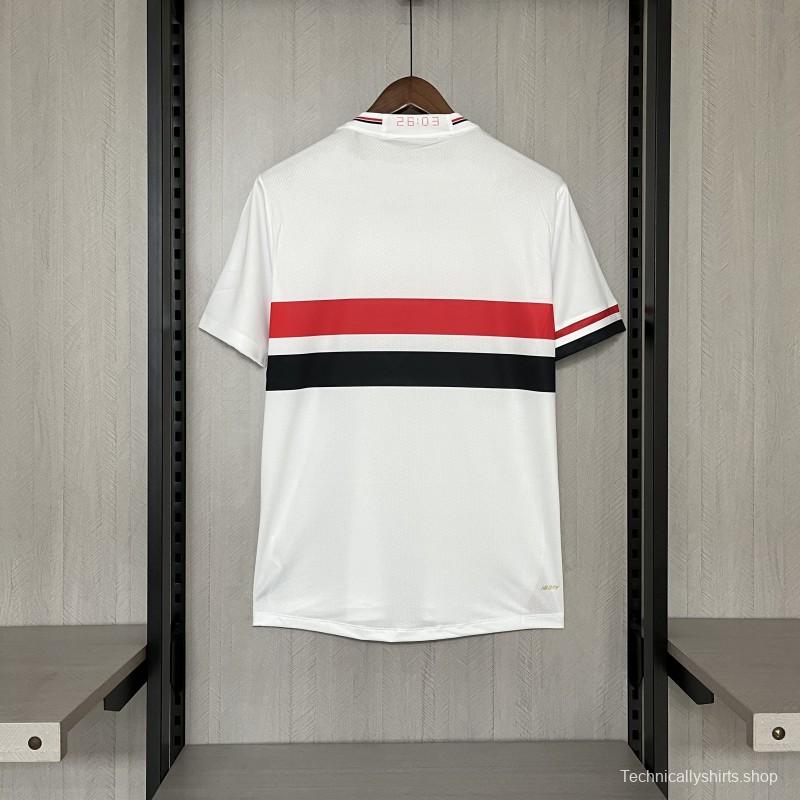 25/26 São Paulo Home Jersey S-XXXXL