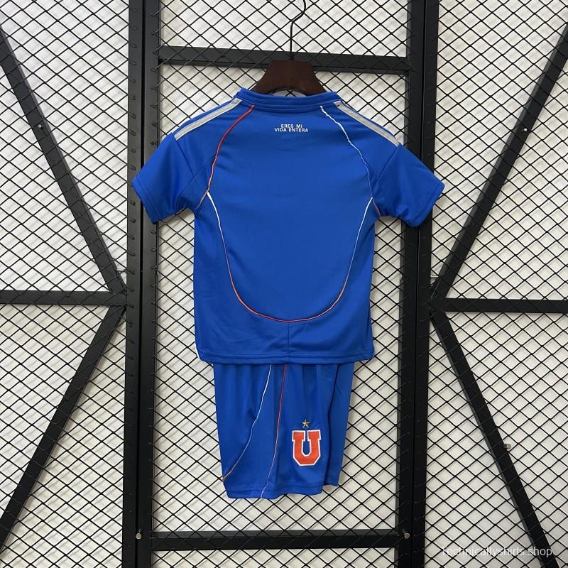 25/26 Kids Universidad De Chile Home Size 16-28 Jersey