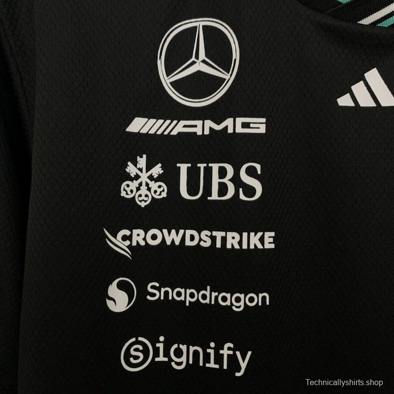 2025 F1 Formula AMG Black T-Shirt