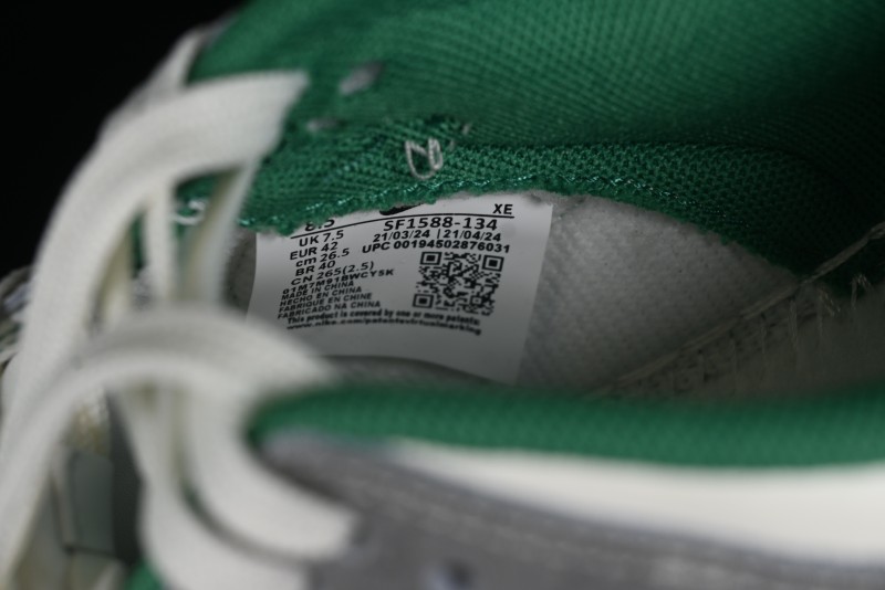 Nike SB Dunk Low Gucci Collaboration - Double G Grey Green Swoosh Anniversary Custom Low-Top Casual Skate Shoes - SF1588-134