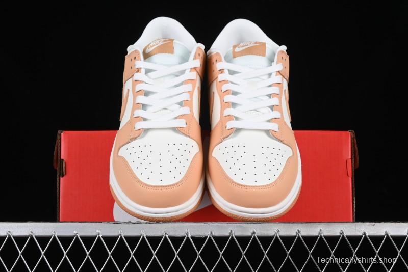 Nike Dunk Low "Harvest Moon" SB Skateboarding Shoes in Beige Orange - DD1503-114