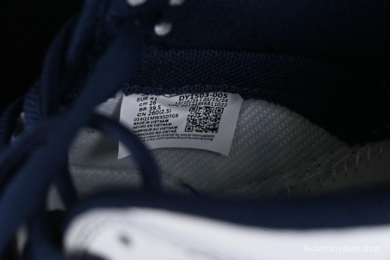 Nike Supreme x SB Dunk Low Collaboration - Navy Blue Anniversary High-End Custom Low-Top Casual Skate Shoes - DY1503-005