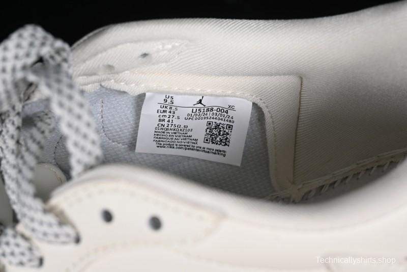 Nike Travis Scott x Fragment Design x Jordan Air Jordan 1 Low OG SP AJ1 LV Grey Denim Culture Casual Sneakers - LJ5188-004