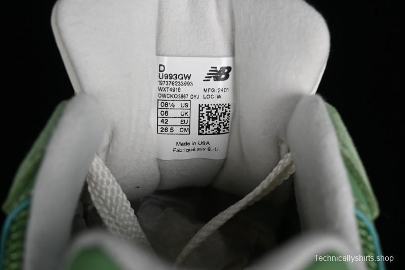 New Balance Made In USA M993 Series Classic Retro Running Shoes - U993GW