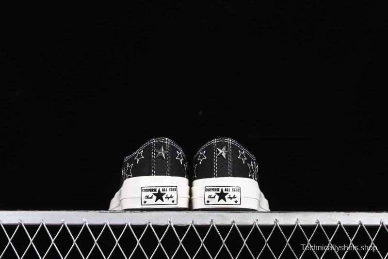 Converse Chuck 70 SNL Low Top Canvas Sneakers with Star Embroidery and Metal Studs - A11612C