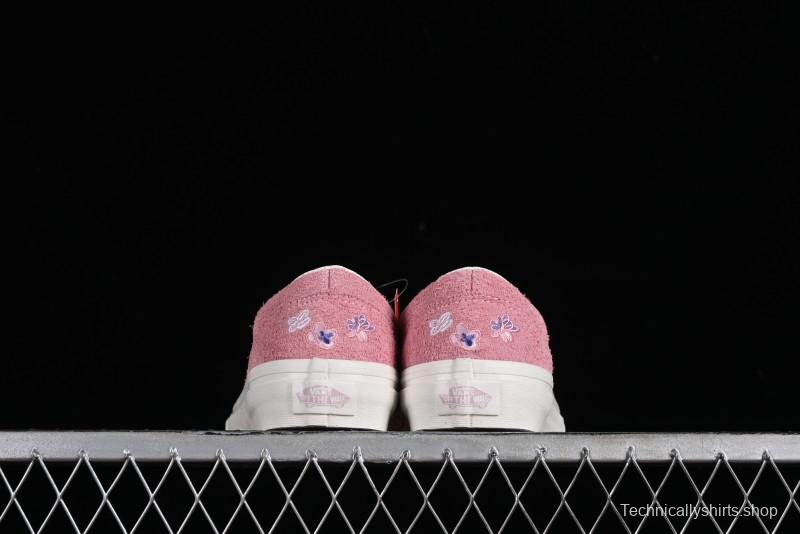 Vans Style 36 Low-Top Skate Shoes with Pink Embroidery - VN000CRPGRN