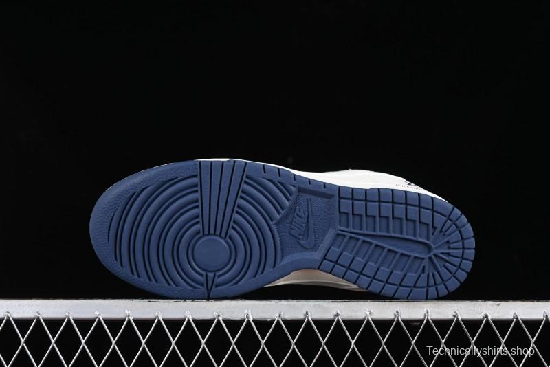 Nike SB Dunk Low LV Collaboration - Double Swoosh Blue Sole Anniversary High-End Custom Low-Top Casual Skate Shoes - XX2025-320