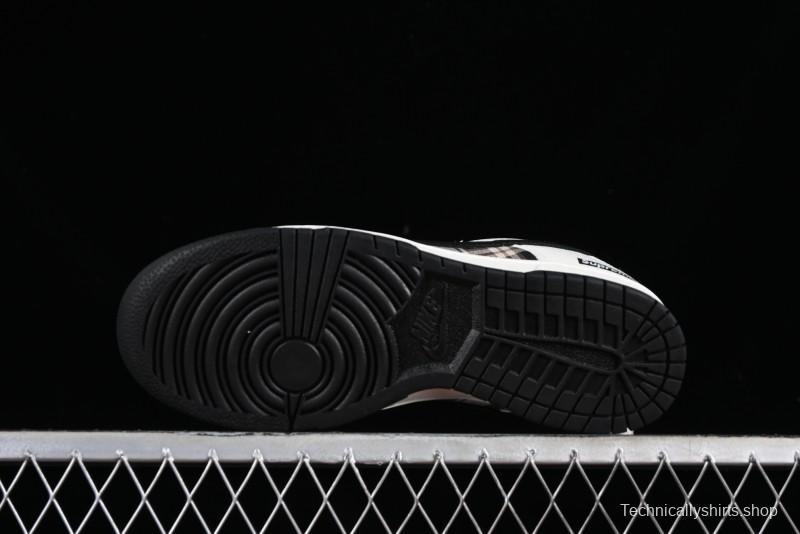 Nike SB Dunk Low Supreme Plaid Colorway Low-Top Casual Skateboarding Shoes - SU1098-061