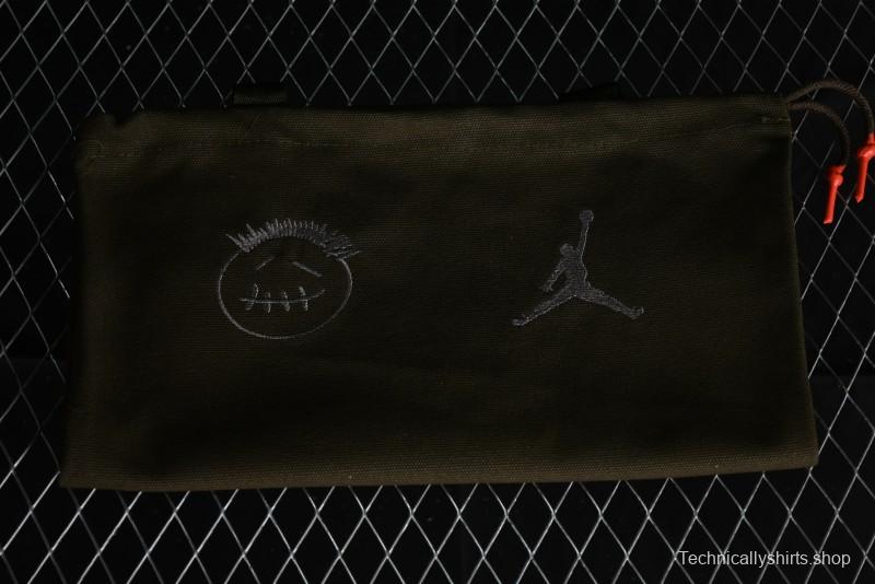 Nike Travis Scott x Jordan Cut The Check AJ1 Basketball Shoes with Velcro Design - FZ8117-200