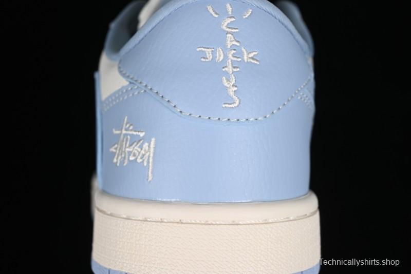 Nike Travis Scott x Fragment Design x Air Jordan 1 Low OG SP AJ1 Retro Sneakers - BB6588-101