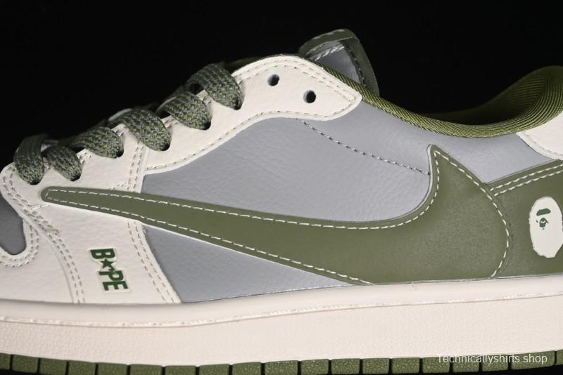 Nike Travis Scott x Fragment Design x Air Jordan 1 Low OG SP AJ1 Bape Collaboration - BB6511-621