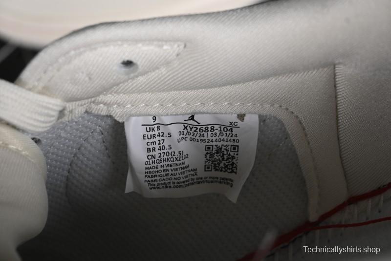 Nike Travis Scott x Fragment Design x Air Jordan 1 Low OG SP AJ1 Supreme Collaboration - Classic Off-White Low-Top Lifestyle Sneakers - XY2688-104