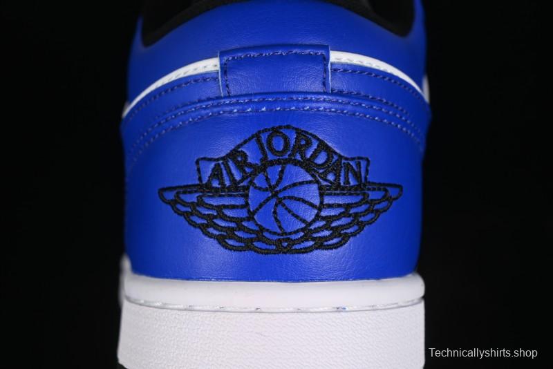 Nike Air Jordan 1 Low Retro Basketball Shoes White Blue - 553558-124