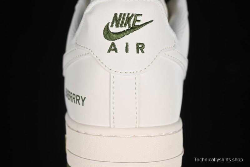 Nike Air Force 1 '07 Low Burberry Collaboration - Off White Mint Green Low Top Casual Sneakers - BB8588-221