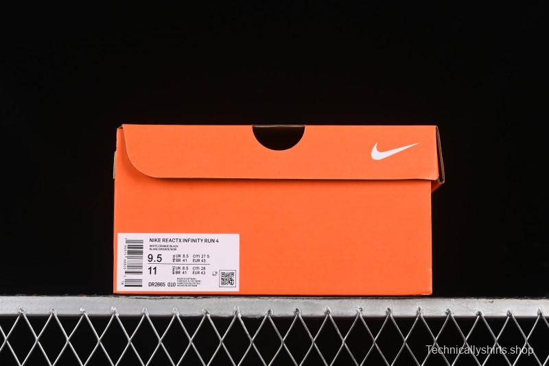 Nike ZoomX Infinity Run 4 Professional Cushioned Running Shoes with Knit Upper - DR2665-010