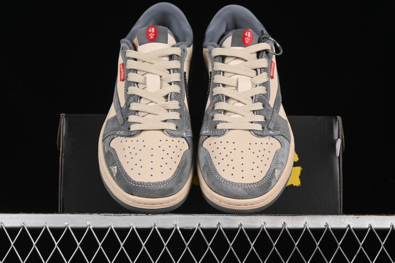 Nike Travis Scott x Fragment Design x Air Jordan 1 Low OG SP AJ1 Retro Sneakers - CH6336-013