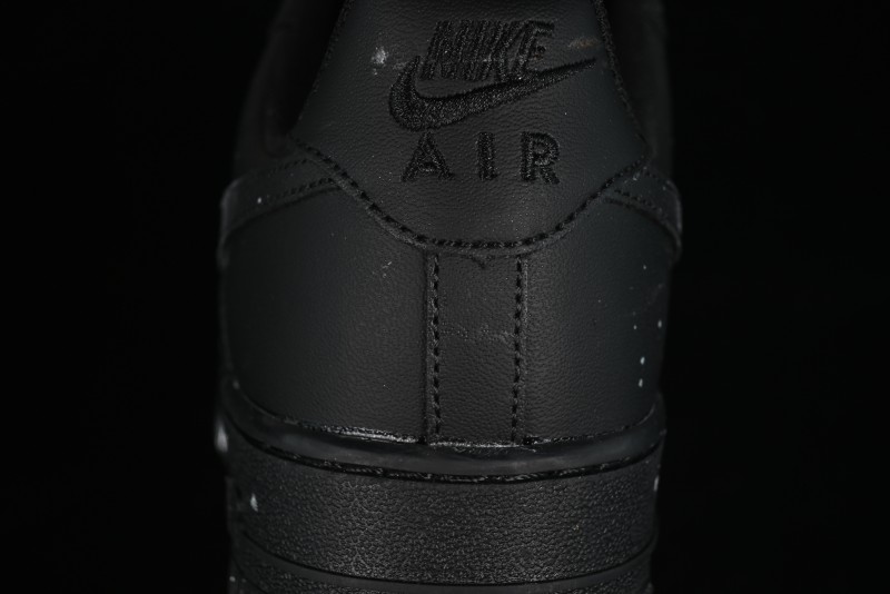 Nike Air Force 1 '07 Low Graffiti Black Silver Anime Hand-Painted Casual Sneakers - CW2288-012