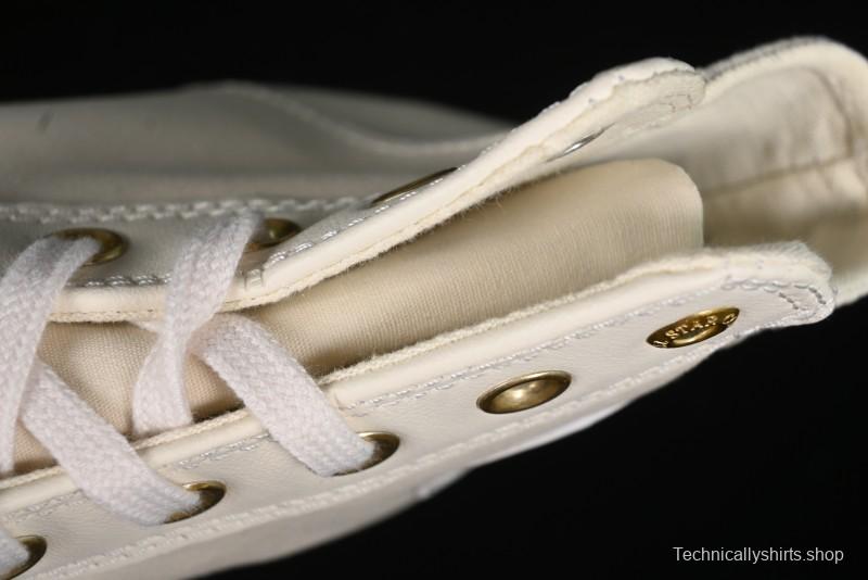 Converse Chuck 70s High Top Casual Sneakers with Cream Cloud and Gold Accents - A08232C