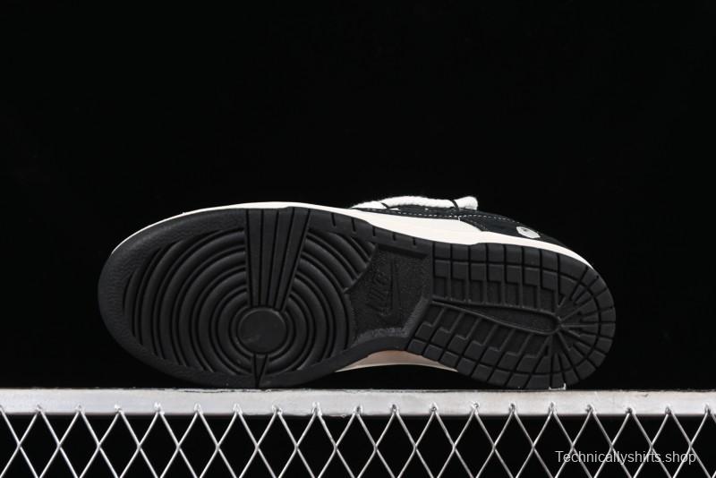 Nike SB Dunk Low BAPE Collaboration Strap Black Hook Anniversary Custom Low-Top Casual Sneakers - SJ2068-269