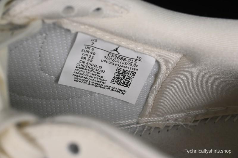 Nike Travis Scott x Fragment Design x Air Jordan 1 Low OG SP AJ1 Supreme Collaboration - CF3688-015