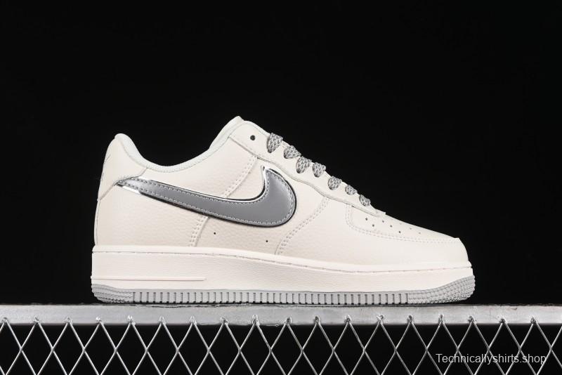 Nike Air Force 1 '07 Low QR Code Light Grey Starry Casual Sneakers - CU1836-963