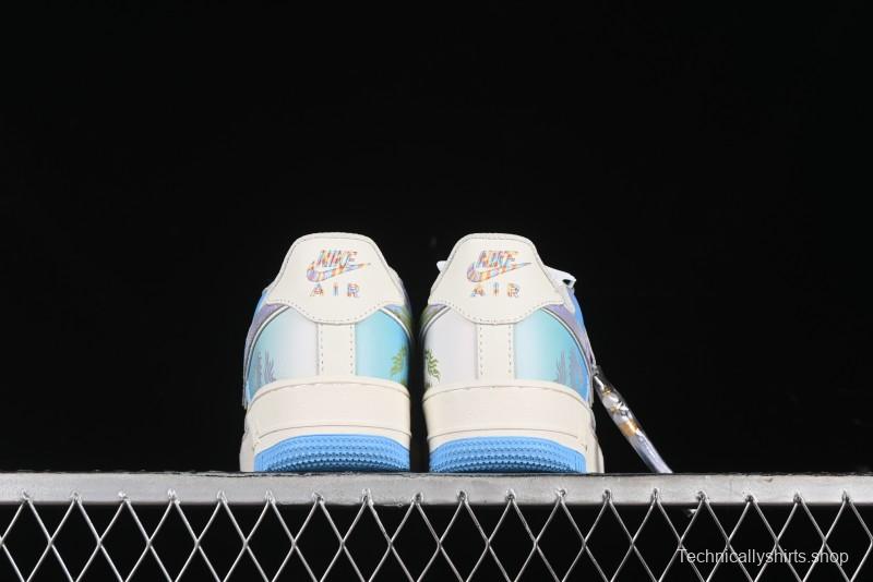 Nike Air Force 1 '07 Low Casual Sneakers "Crystal Dragon Palace" - DB3301-303