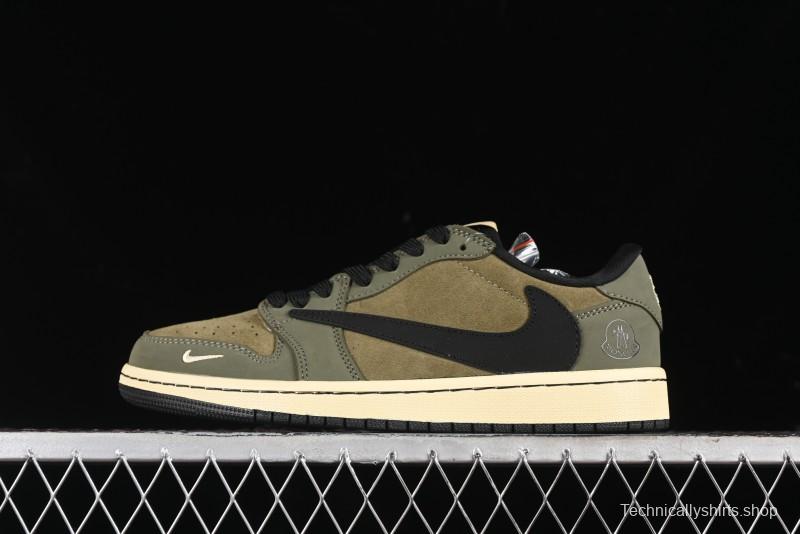 Nike Travis Scott x Fragment Design x Air Jordan 1 Low OG SP AJ1 Sneakers - CH6336-007
