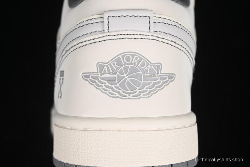 Nike Air Jordan 1 Low OFF-WHITE Collaboration Retro Basketball Shoes - CF3688-022