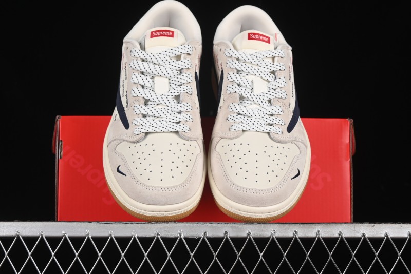 Nike Travis Scott x Fragment Design x Air Jordan 1 Low OG SP AJ1 Supreme Collaboration - JH6088-613