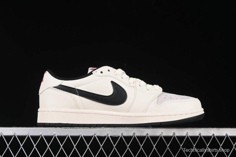 Nike Travis Scott x Fragment Design x Air Jordan 1 Low OG SP AJ1 Supreme Collaboration - LJ5188-023