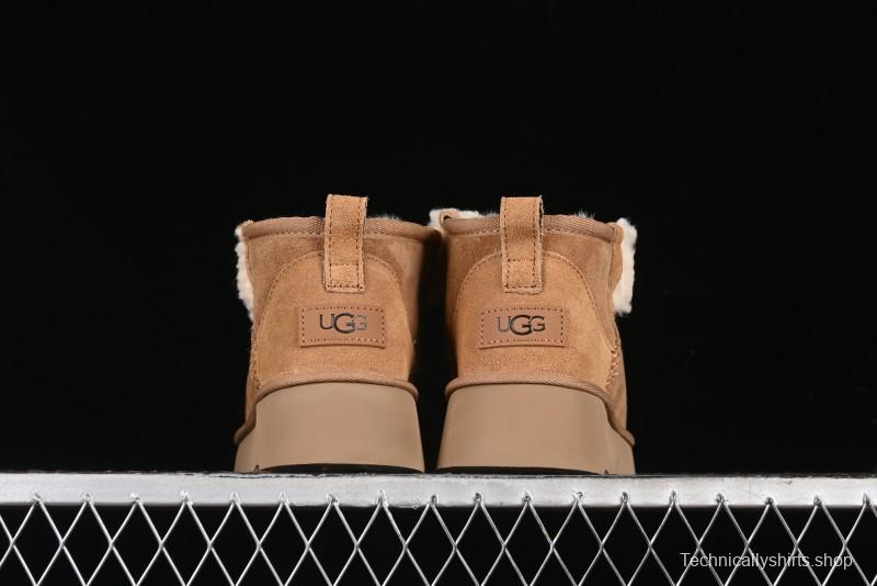 UGG Classic Mini II Shearling Lined Mini Boots with Pom Pom Detail - 1116109