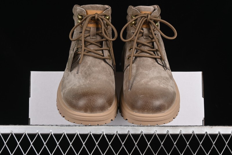 Timberland Outdoor Mid-Top Casual Chukka Boots with Premium Suede Leather and Anti-Odor Insole - TB10088KHAKI