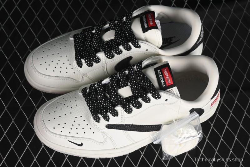 Nike Travis Scott x Fragment Design x Air Jordan 1 Low OG SP AJ1 Supreme Collaboration - JH6088-704