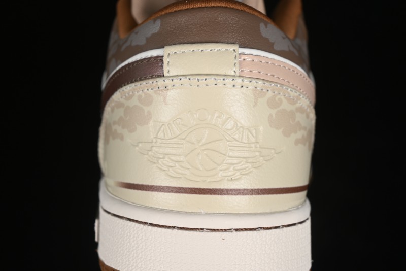 Nike Air Jordan 1 Low AJ1 Black Myth Wukong - Dark Monkey King Low Top Casual Sneakers - HF5753-221