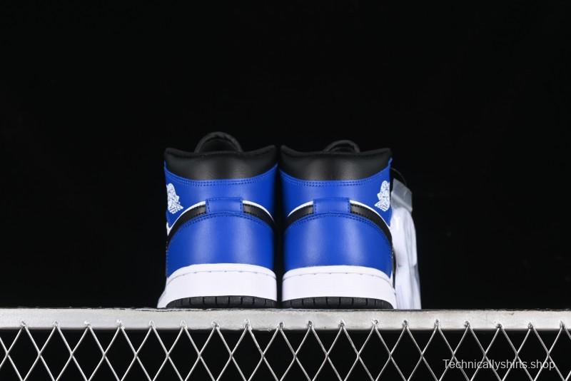 Nike Air Jordan 1 Mid AJ1 Basketball Shoes White Blue - DQ8423-402