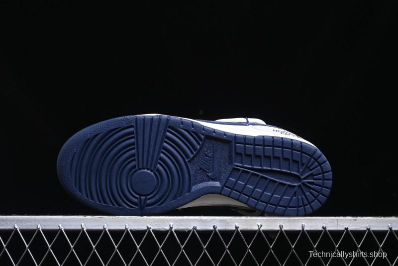 Nike SB Dunk Low The North Face Series - Strap Pig Eight Dark Blue Hook Anniversary High-End Custom Low-Top Casual Skate Shoes - DM6868-001
