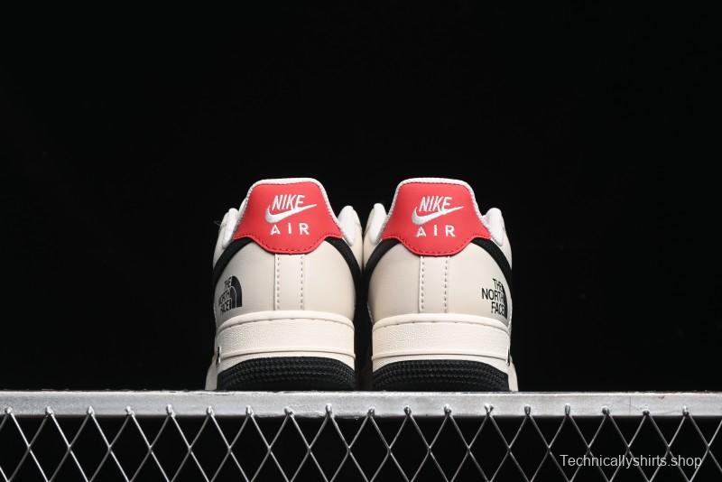 Nike Air Force 1 '07 Low The North Face Collaboration - Beige Black Red Sole Low-Top Casual Sneakers - XZ6188-309